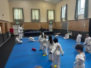 Little Dragons Half Day Training February 2026 at HSTS Taekwon-Do improving coordination and confidence